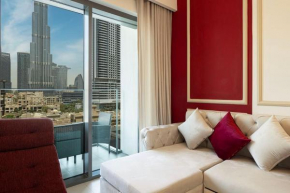 Lux apartment with Full Burj view I 1 min Dubai Mall
